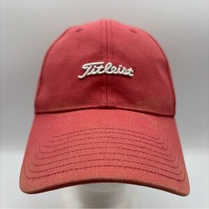 Titleist Chariot Run Golf Course Side Patch Muted Red Adjustable Golf Hat OSFM